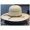 Serratelli Men's Natural Santana Open Shantung Straw Western Hat 