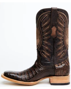 Tanner Mark Men's Shawnee Exotic Caiman Belly Western Boots - Broad Square Toe 9 Tanner Mark Men's Shawnee Exotic Caiman Belly Western Boots - Broad Square Toe -Western Cowboy Equipment 2000363915 201 P3