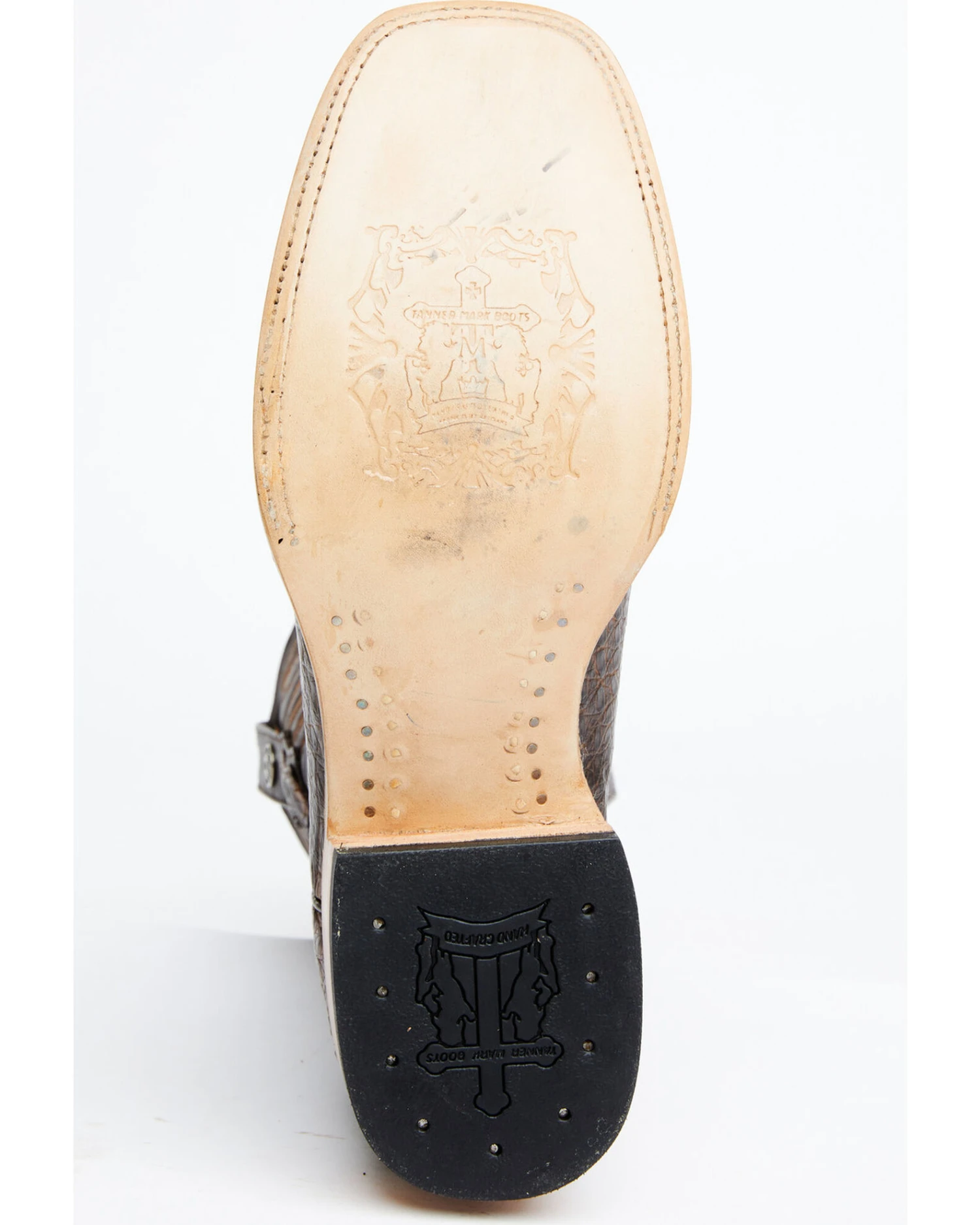 Tanner Mark Men's Shawnee Exotic Caiman Belly Western Boots - Broad Square Toe 7 Tanner Mark Men's Shawnee Exotic Caiman Belly Western Boots - Broad Square Toe - Image 7