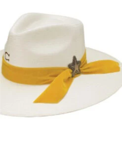 Charlie 1 Horse Women's Natural Long Star Love Western Straw Hat 