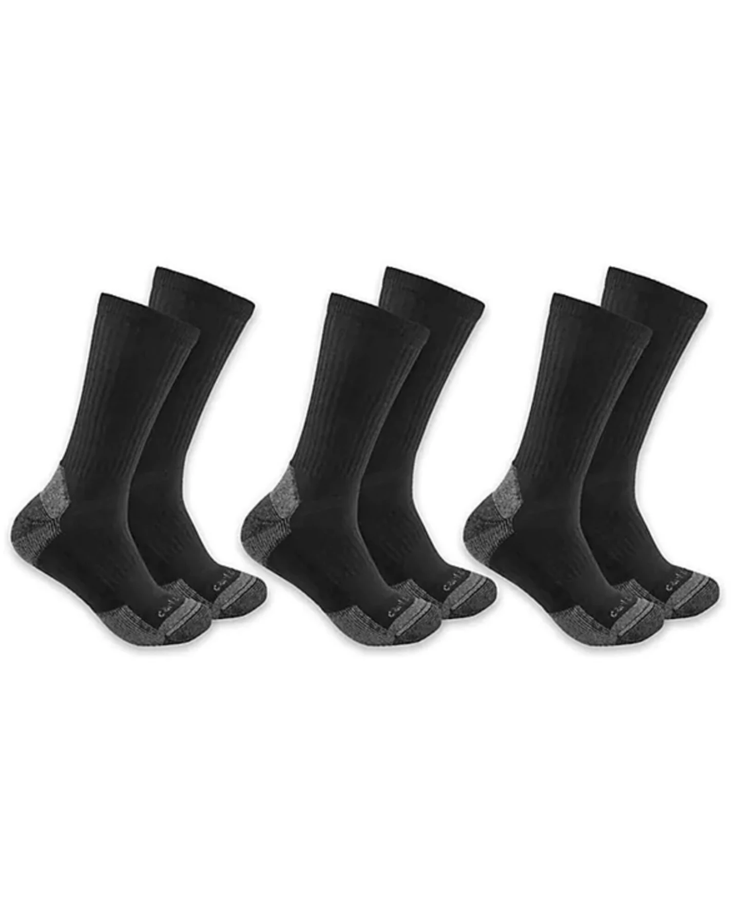 Carhartt Men's Midweight Crew Socks - 3-Pack 1 Carhartt Men's Midweight Crew Socks - 3-Pack