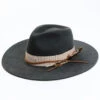 Shyanne Women's Pleated Ribbon & Feather Fedora Western Hat