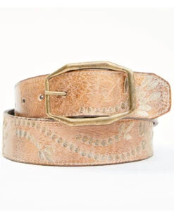 Bed Stu Women's Mohawk Rustic Floral Embroidery Belt
