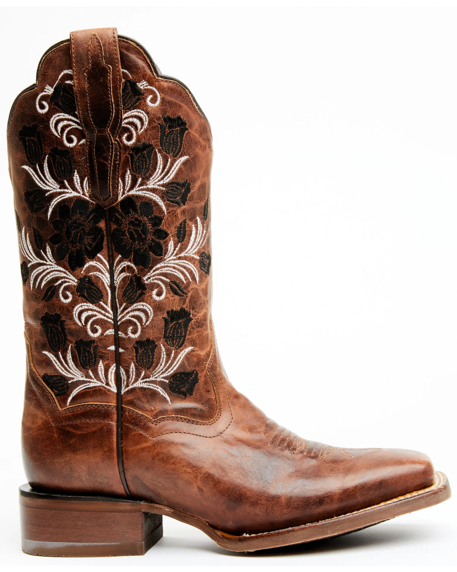 Dan Post Women's Athena Floral Embroidered Western Performance Boots - Broad Square Toe 2 Dan Post Women's Athena Floral Embroidered Western Performance Boots - Broad Square Toe - Image 2