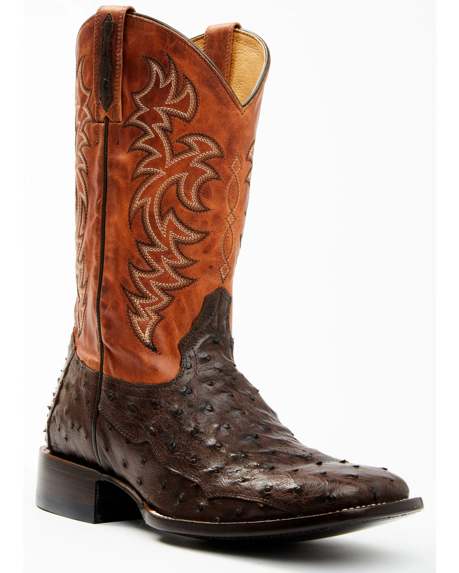 Cody James Men's Sienna Genuine Ostrich Exotic Western Boots - Broad Square Toe 1 Cody James Men's Sienna Genuine Ostrich Exotic Western Boots - Broad Square Toe