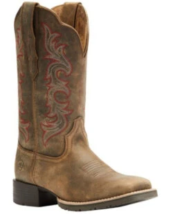 Ariat Women's Hybrid Rancher Stretchfit Roper Western Boots - Broad Square Toe 