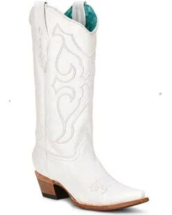Corral Women's Embroidered Tall Western Boots - Snip Toe