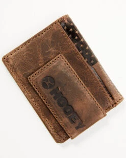 Hooey Men's Brown Liberty Rope Embossed Bi-Fold Money Clip Wallet -Western Cowboy Equipment 2000376892 200 P3