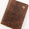 Hooey Men's Brown Southwestern Embossed Bi-Fold Money Clip Wallet