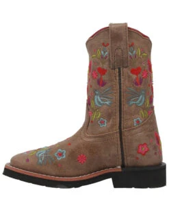Dan Post Girls' Embroidered Western Boots - Broad Square Toe -Western Cowboy Equipment 2000381636 251 P3