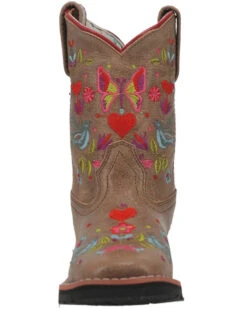 Dan Post Girls' Embroidered Western Boots - Broad Square Toe -Western Cowboy Equipment 2000381636 251 P4