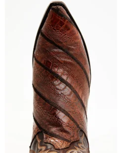 Dan Post Men's Exotic Wrapped Ostrich Leg Western Boots - Snip Toe 12 Dan Post Men's Exotic Wrapped Ostrich Leg Western Boots - Snip Toe -Western Cowboy Equipment 2000381784 280 P6