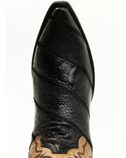 Dan Post Men's Ostrich Leg Exotic Western Boot - Snip Toe -Western Cowboy Equipment 2000381785 001 P6