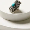 Idyllwind Women's Silver & Turquoise Blythe Statement Ring 