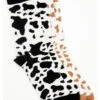 Shyanne Women's Cow Print Crew Socks - 2-Pack