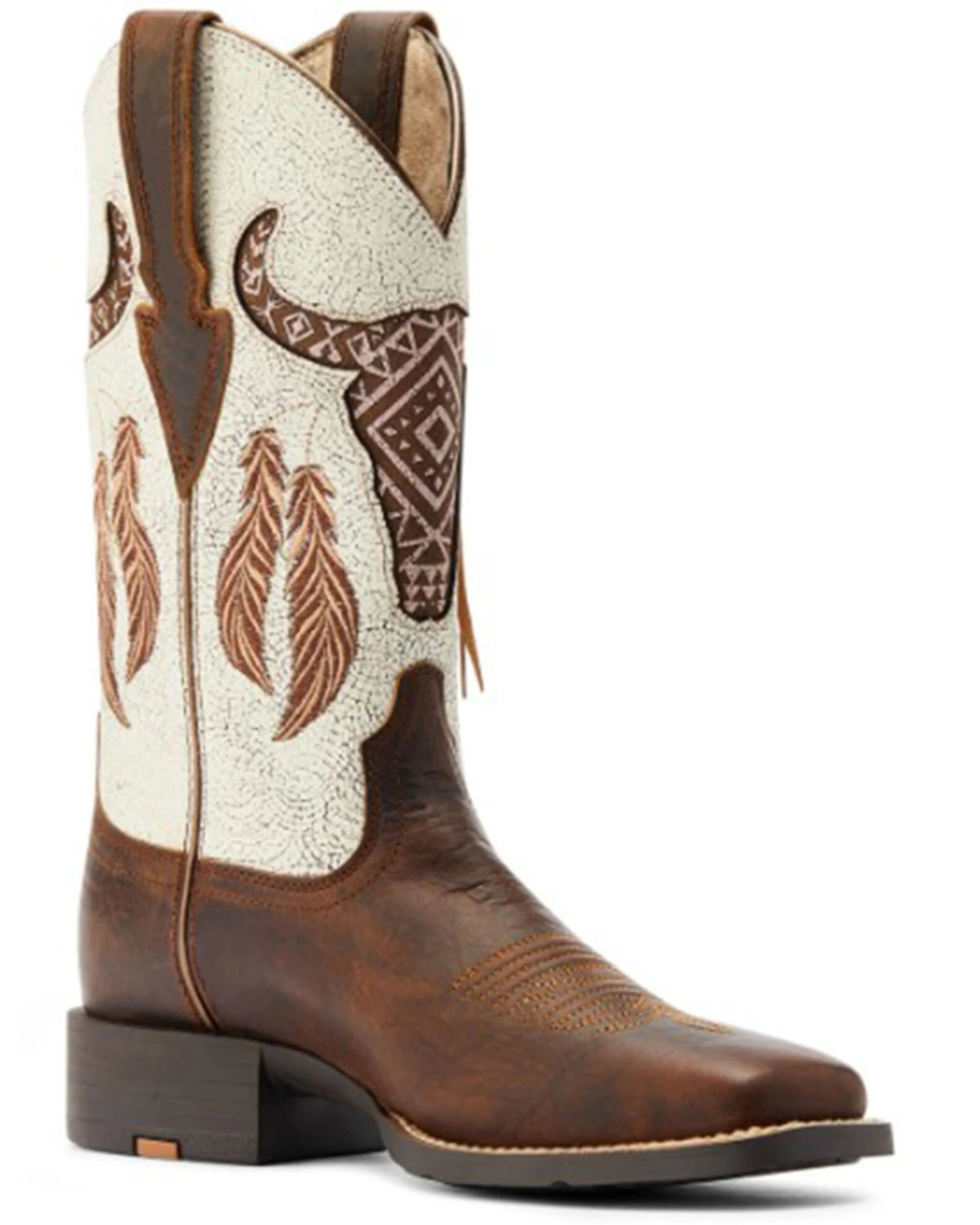 Ariat Women's Round Up StretchFit Western Performance Boots - Broad Square Toe 1 Ariat Women's Round Up StretchFit Western Performance Boots - Broad Square Toe