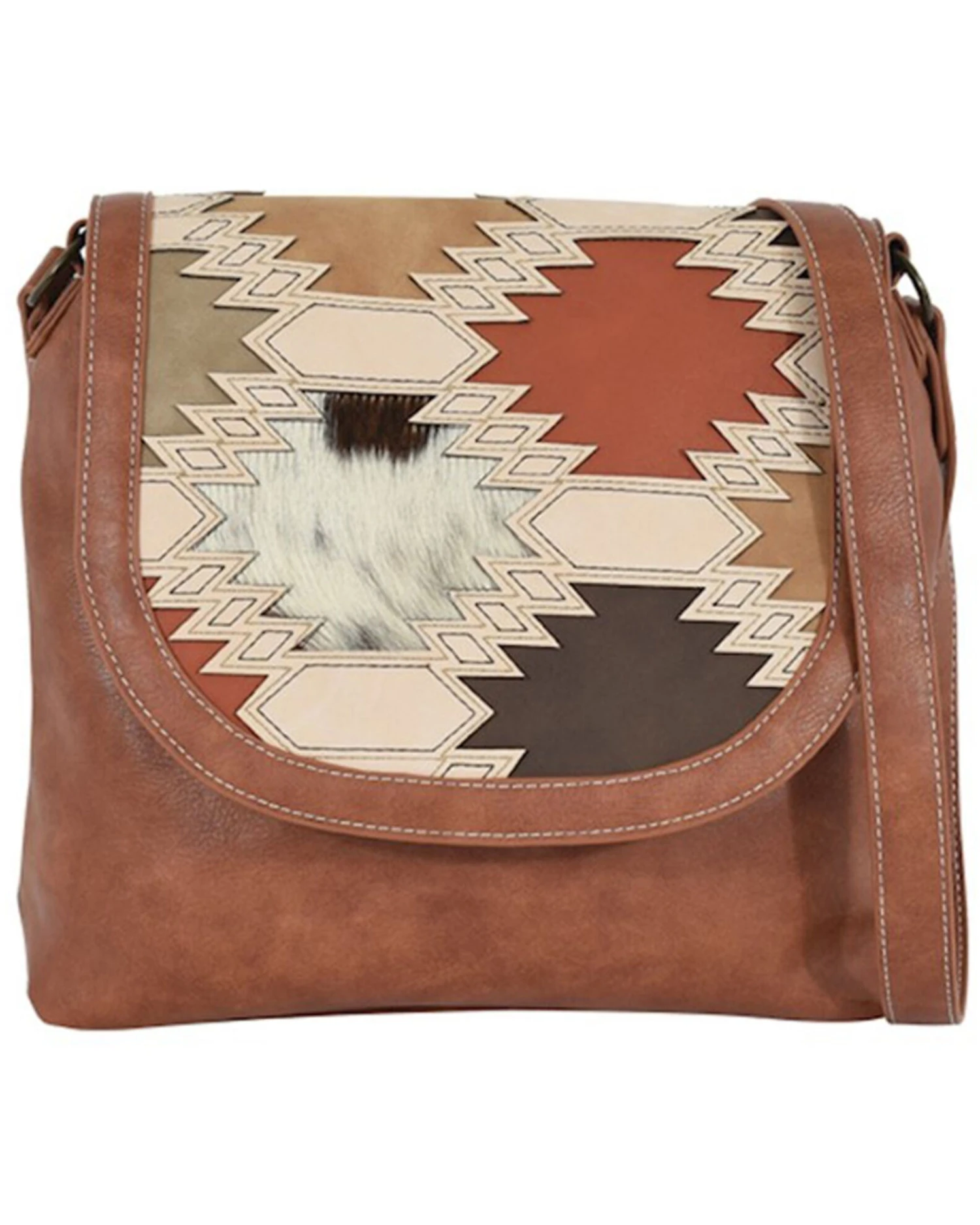 Catchfly Women's Brindle Inlay Crossbody 1 Catchfly Women's Brindle Inlay Crossbody