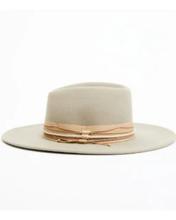 Shyanne Women's Gray Triple-Tied Grosgrain Fedora Hat -Western Cowboy Equipment 2000385495 020 P3