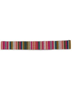 Ink + Alloy Women's Pink & Peach Vertical Stripe Seed Hatband