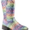 Roper Girls' Glitter Galore Western Boots - Broad Square Toe