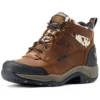 Ariat Women's Cow Print Terrain Waterproof Boots - Round Toe 